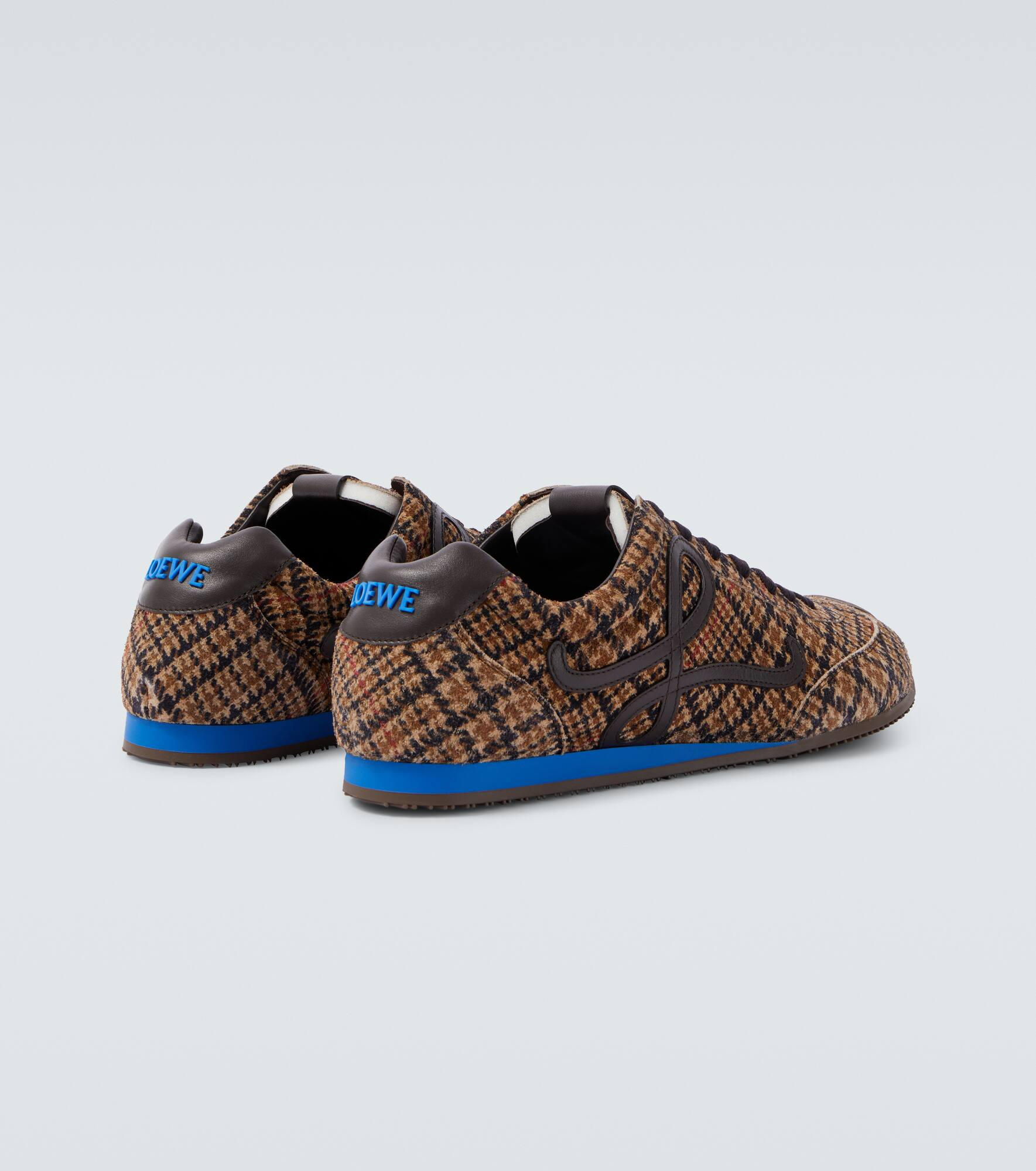 Flow Runner 2.0 checked suede sneakers - 6