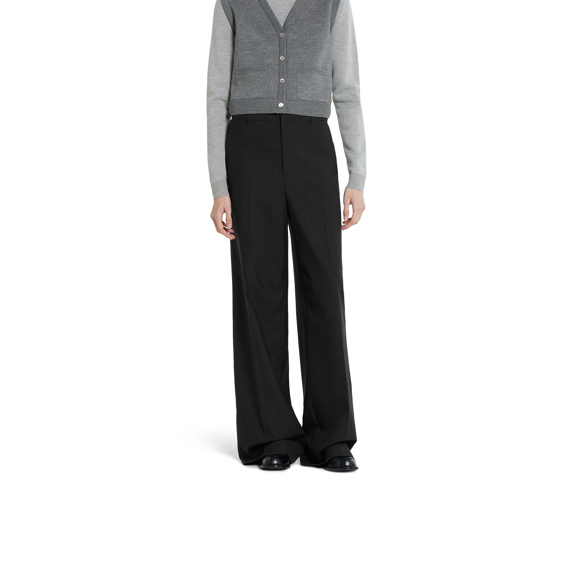 Wool pants with logo - 3