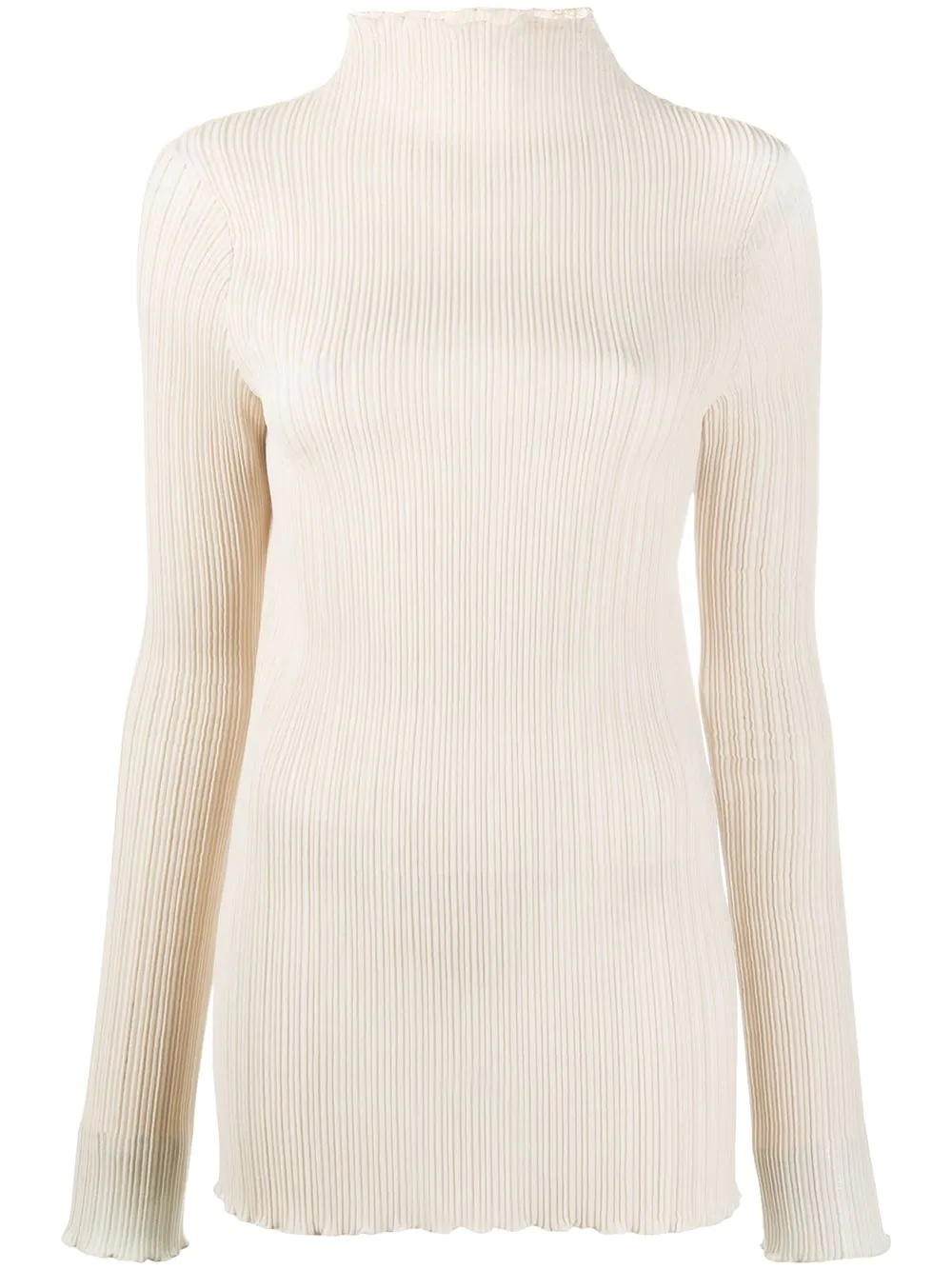 ribbed knitted top - 1