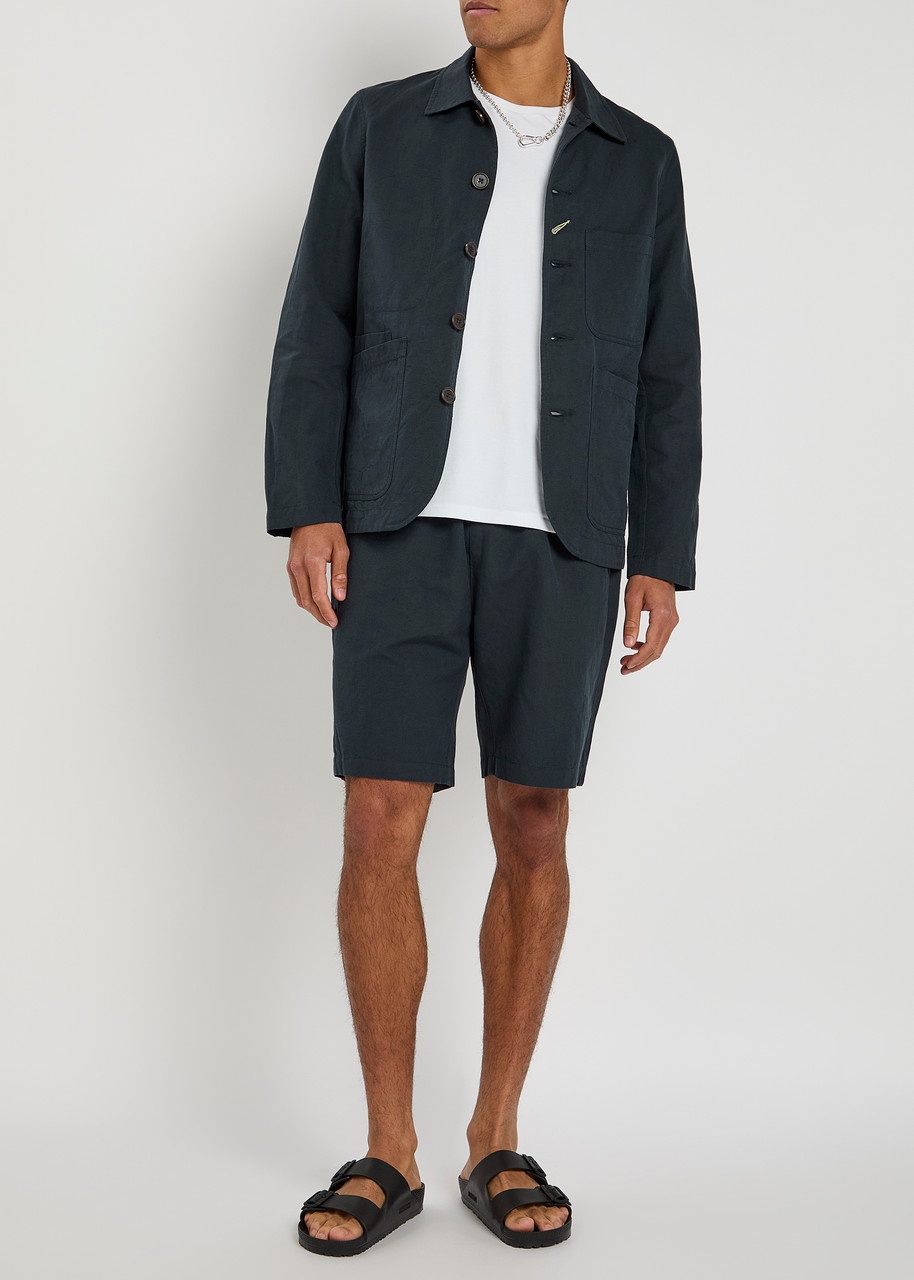 Universal Works Simple Linen-blend Shorts - 4