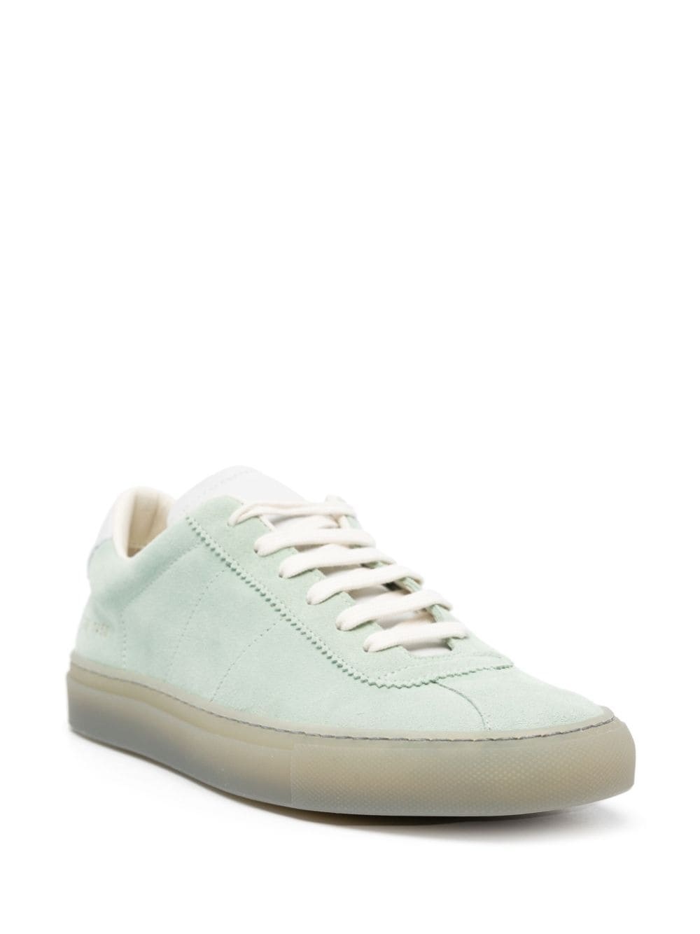 lace-up suede sneakers - 2