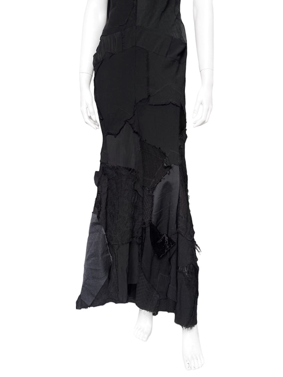 Junya Watanabe Fall 2002 Masterpiece Patchwork Mermaid Maxi Dress - 10