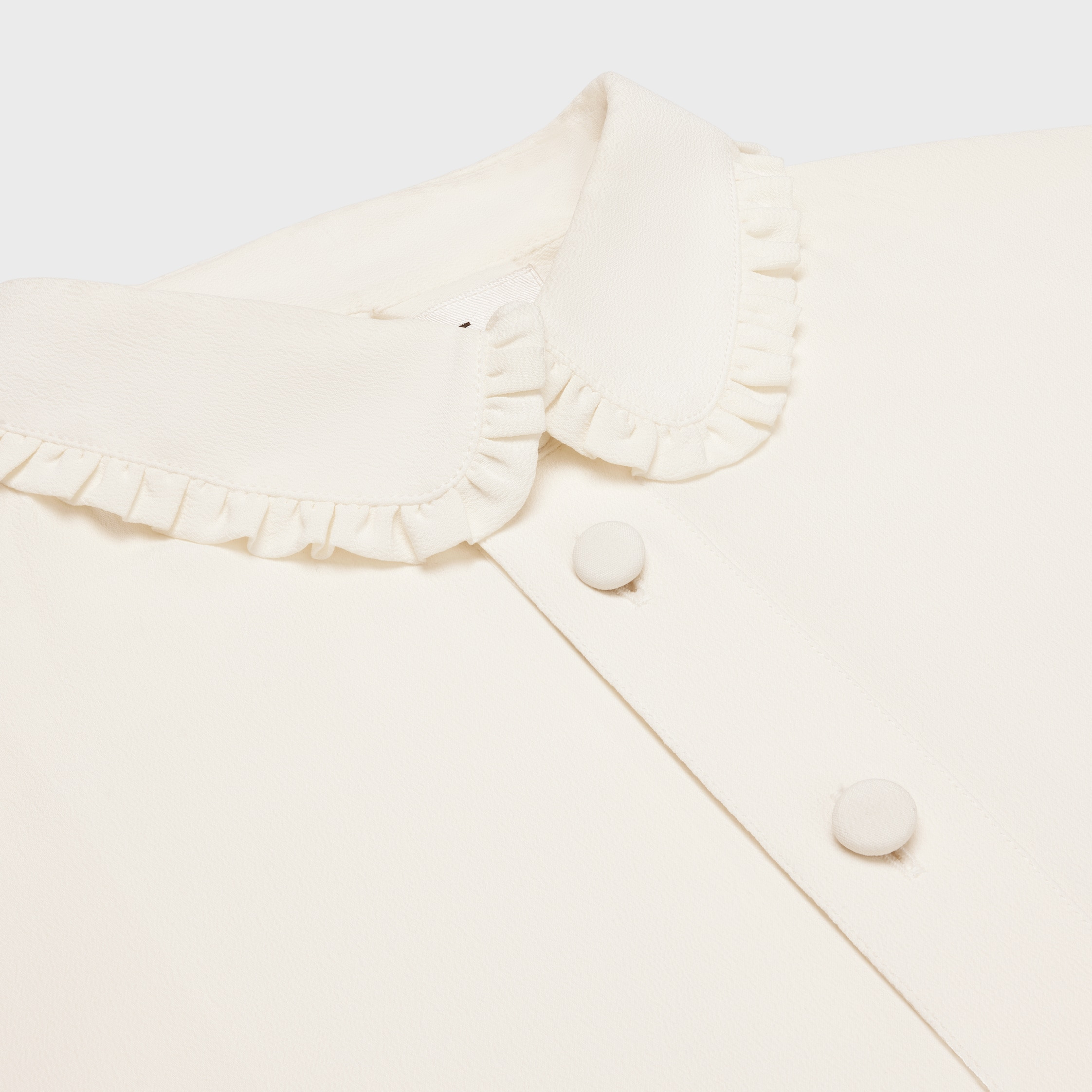 mia shirt in silk crêpe and acetate - 3