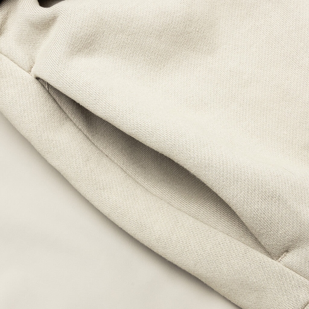 NYLON FLEECE HOODED SWEATER - SEAL - 5
