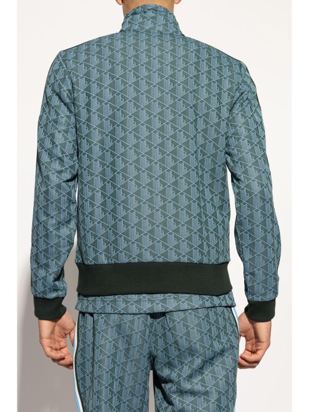 monogram-pattern jacket - 4