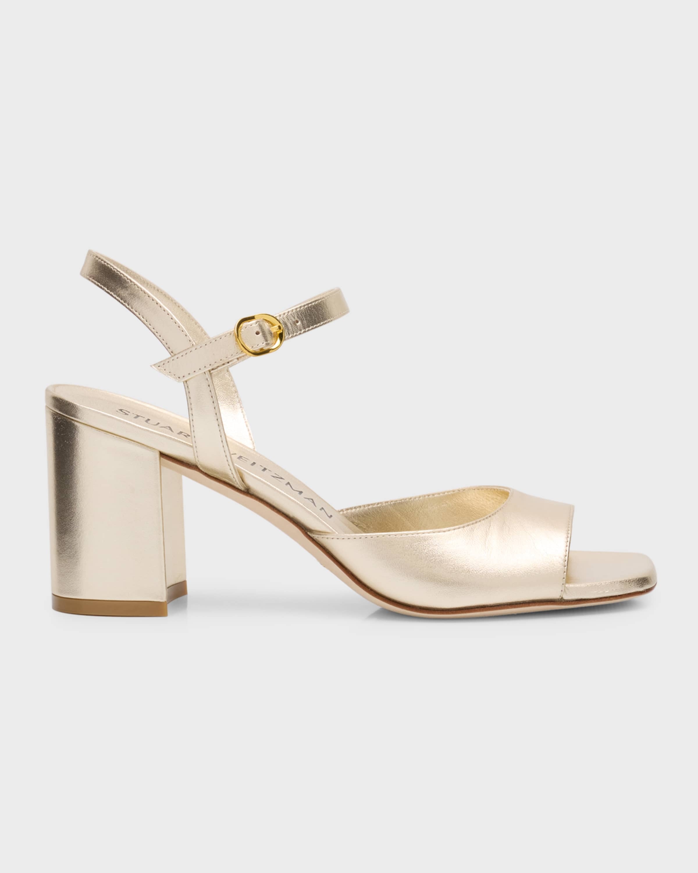 Tia Metallic Ankle-Strap Sandals - 1