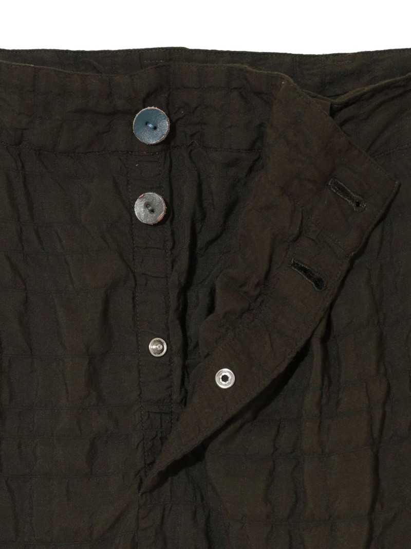 quilted lace-trimmed trousers 4