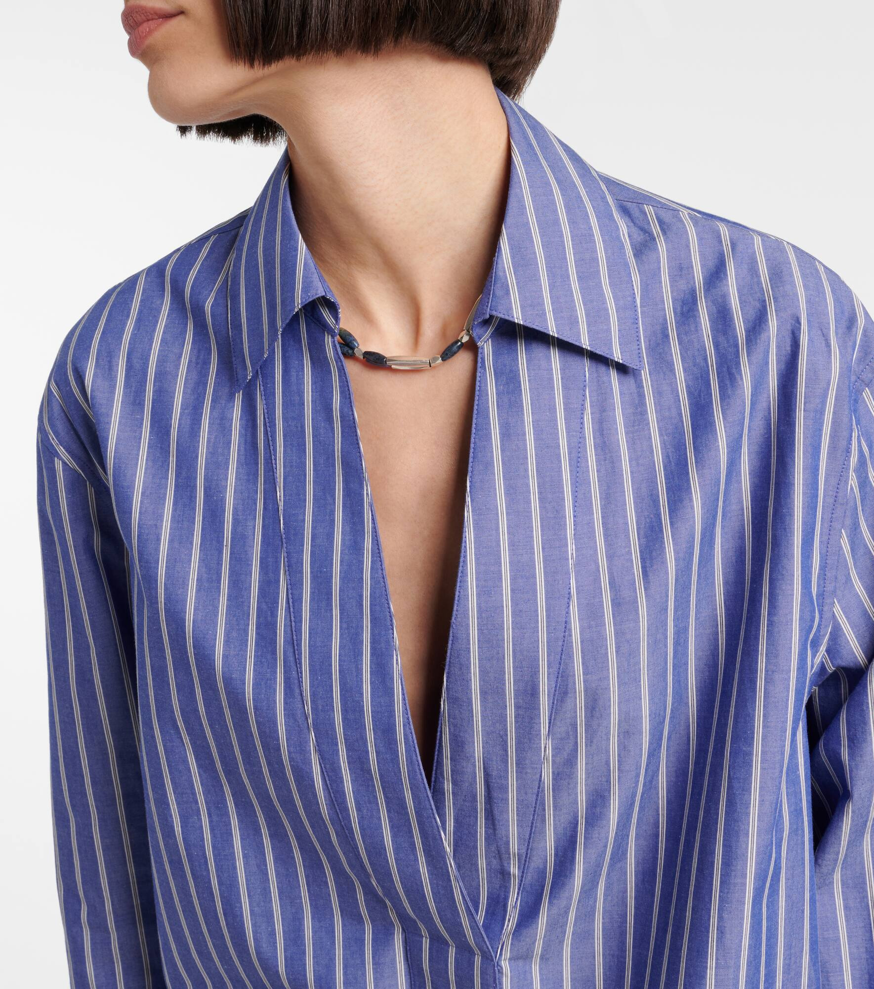 Striped cotton polo shirt - 4