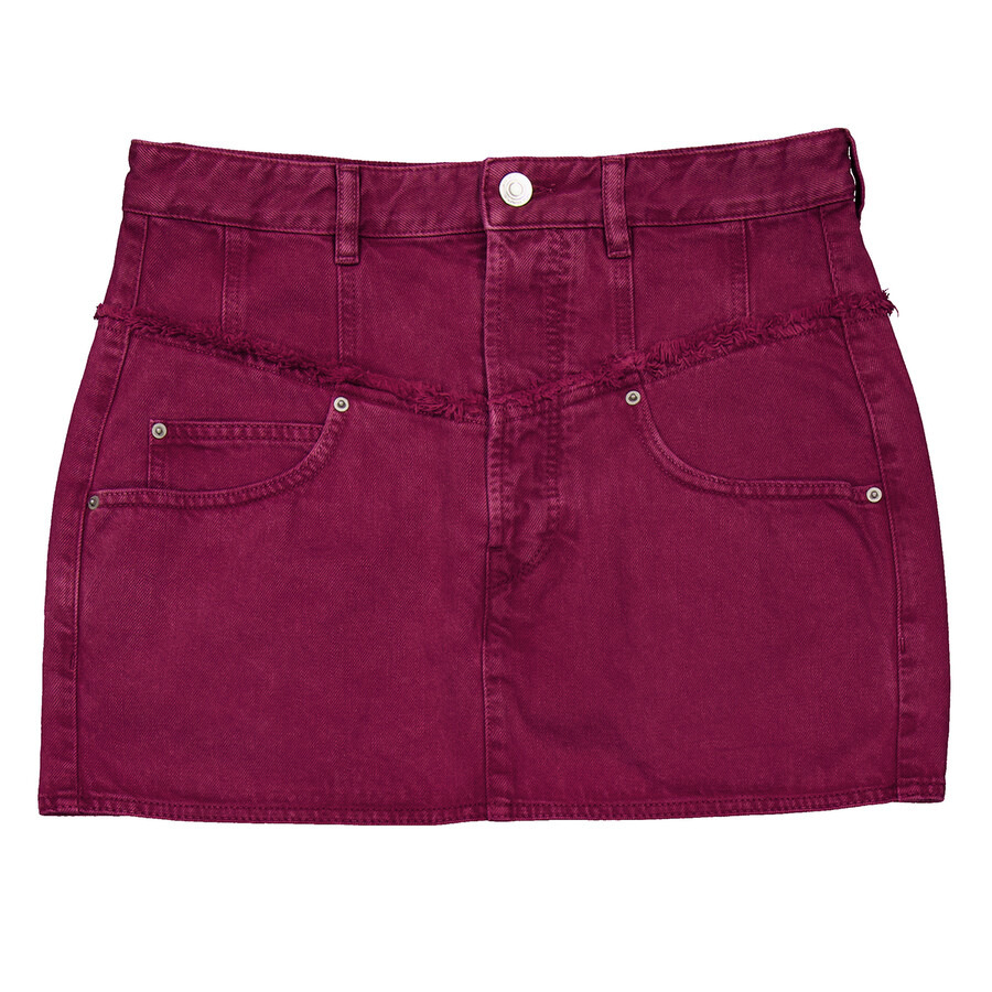Isabel Marant Ladies Pink Narjis Denim Mini Skirt - 5