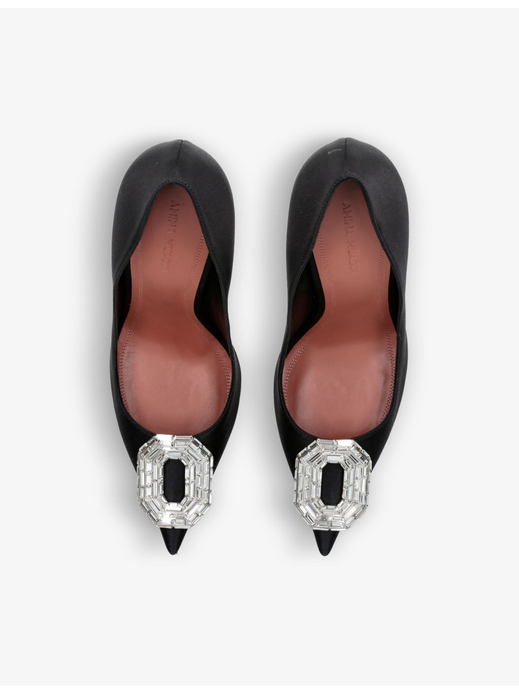Camelia crystal-embellished satin courts - 2