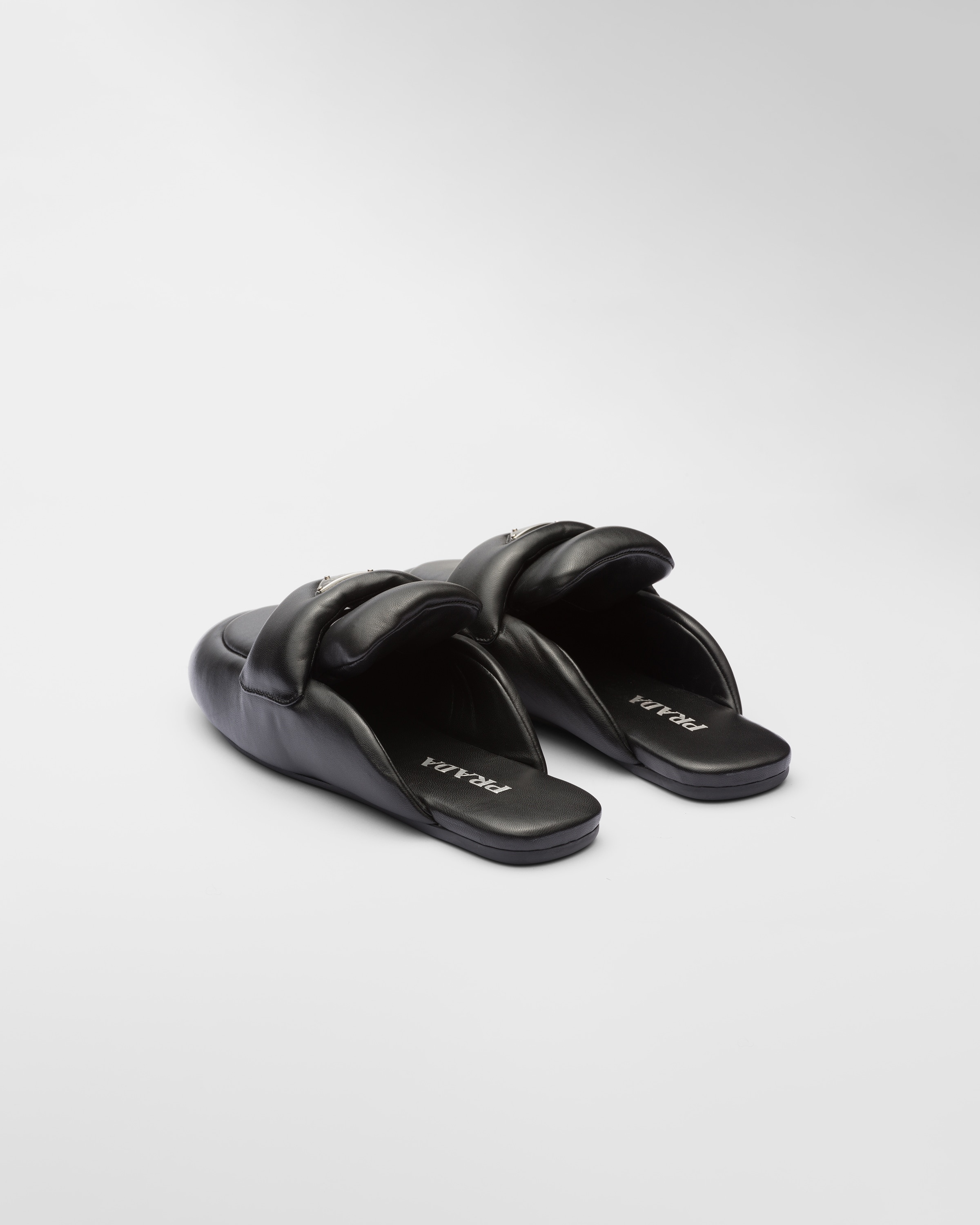 Soft padded nappa leather sabots - 5
