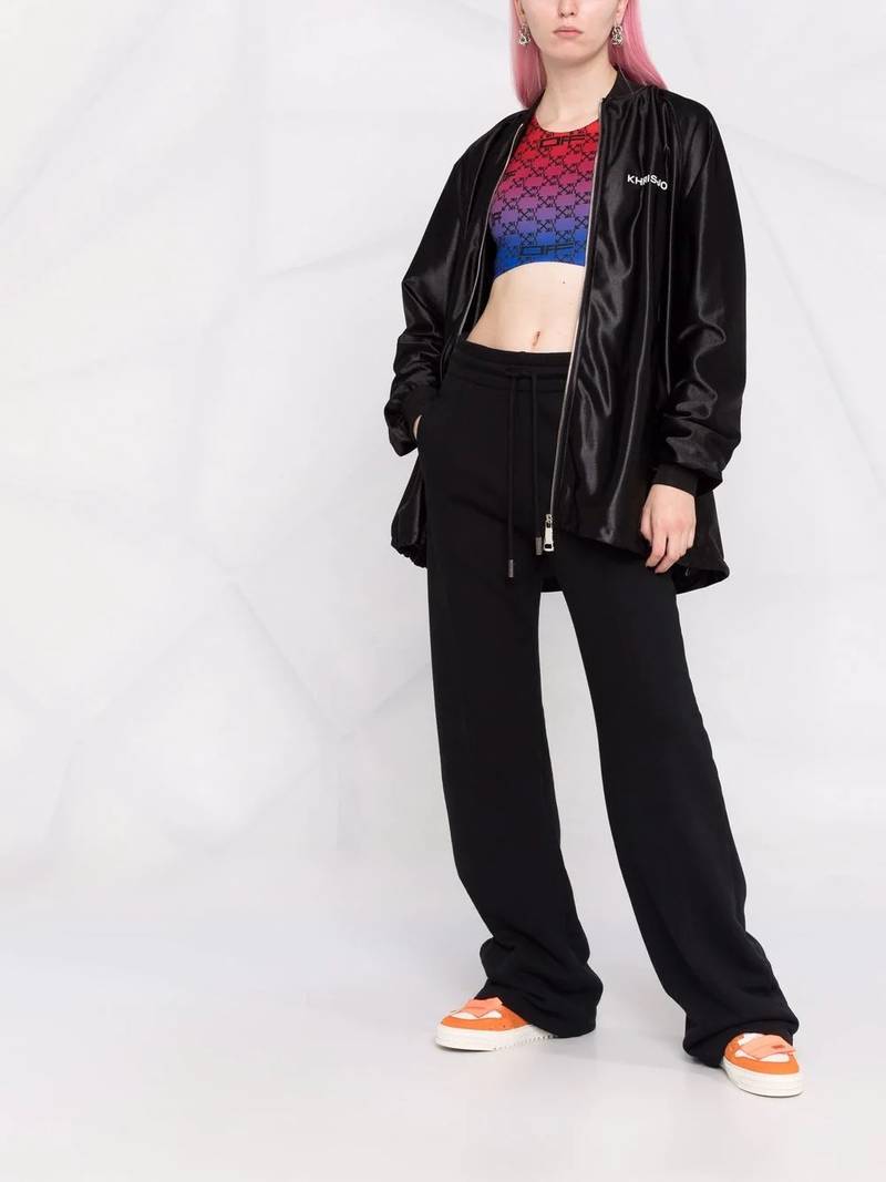 Khrisjoy logo-lettering jacket outlook