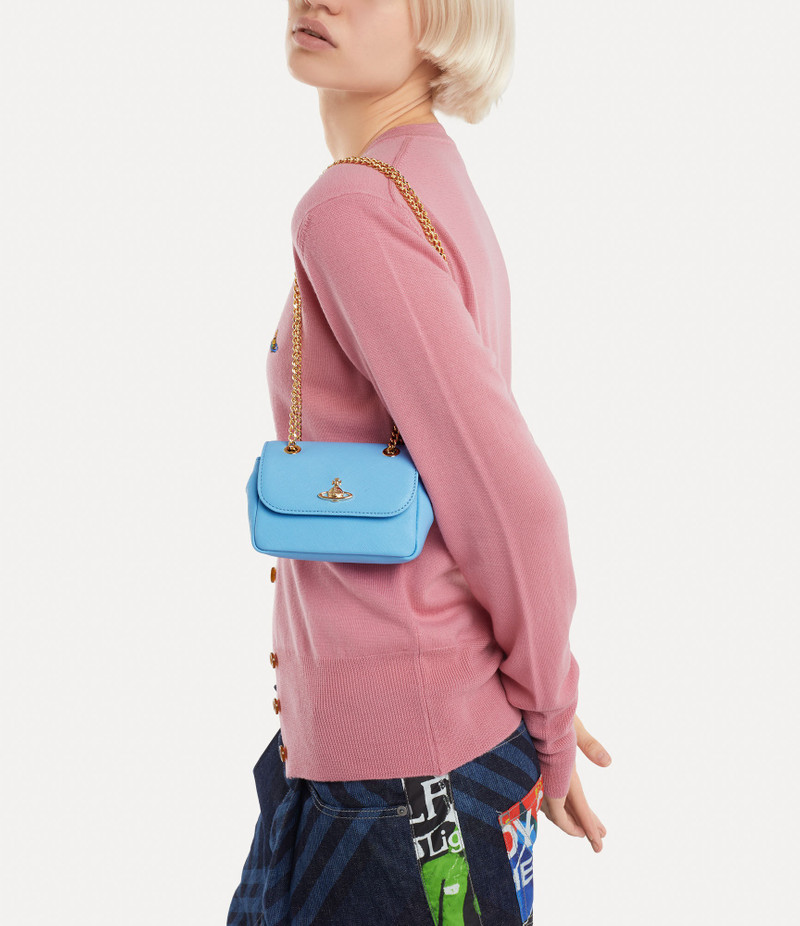 Vivienne Westwood SAFFIANO SMALL PURSE WITH CHAIN outlook