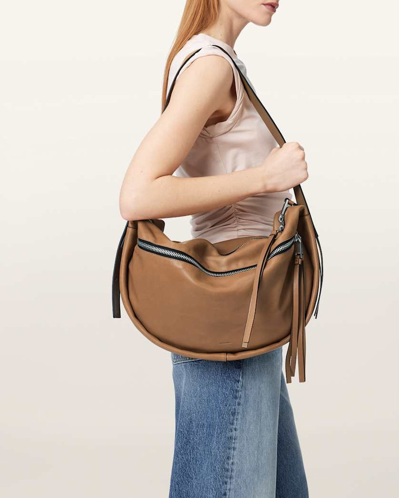 ALLSAINTS NOEMIE LEATHER SHOULDER BAG outlook