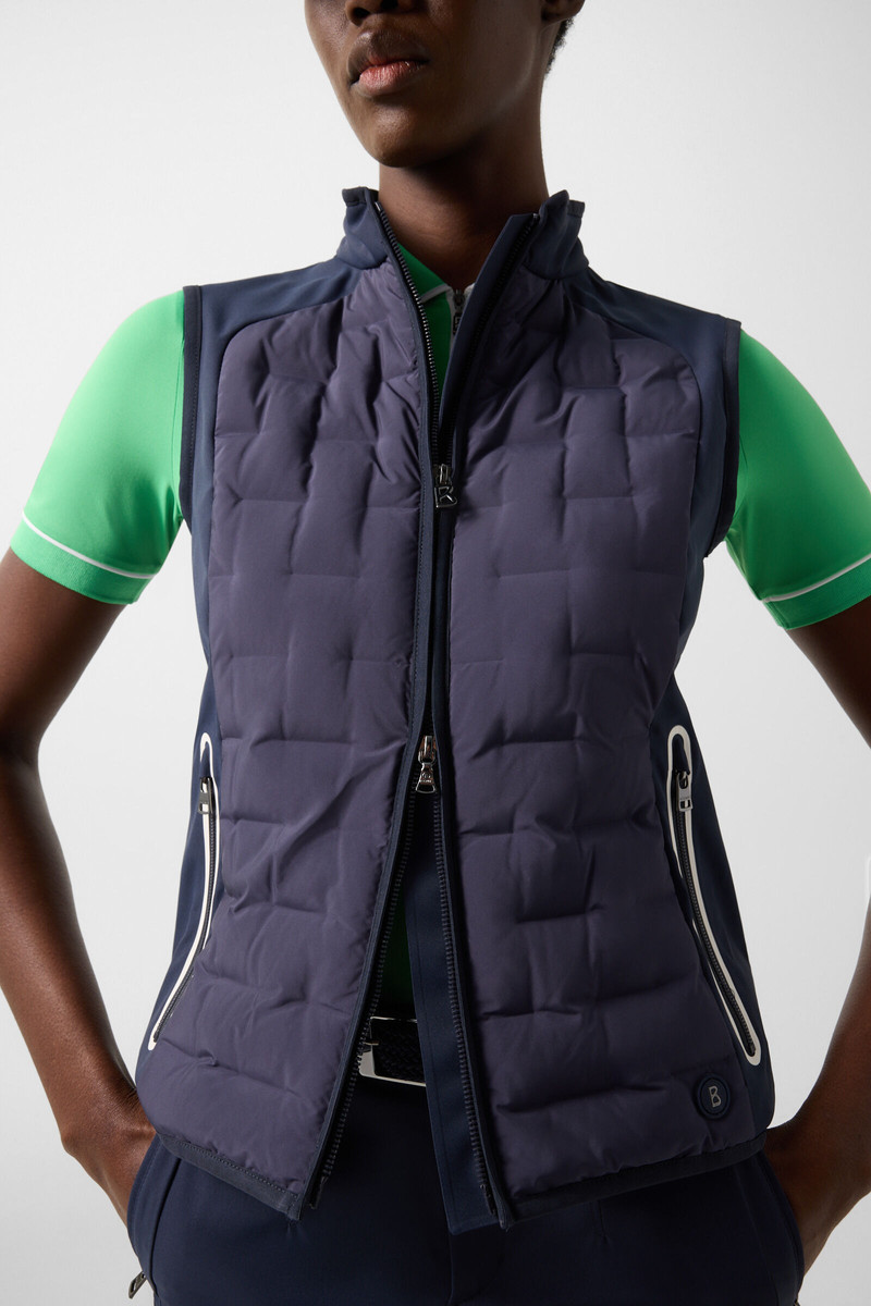 Lina hybrid vest in Navy blue 7