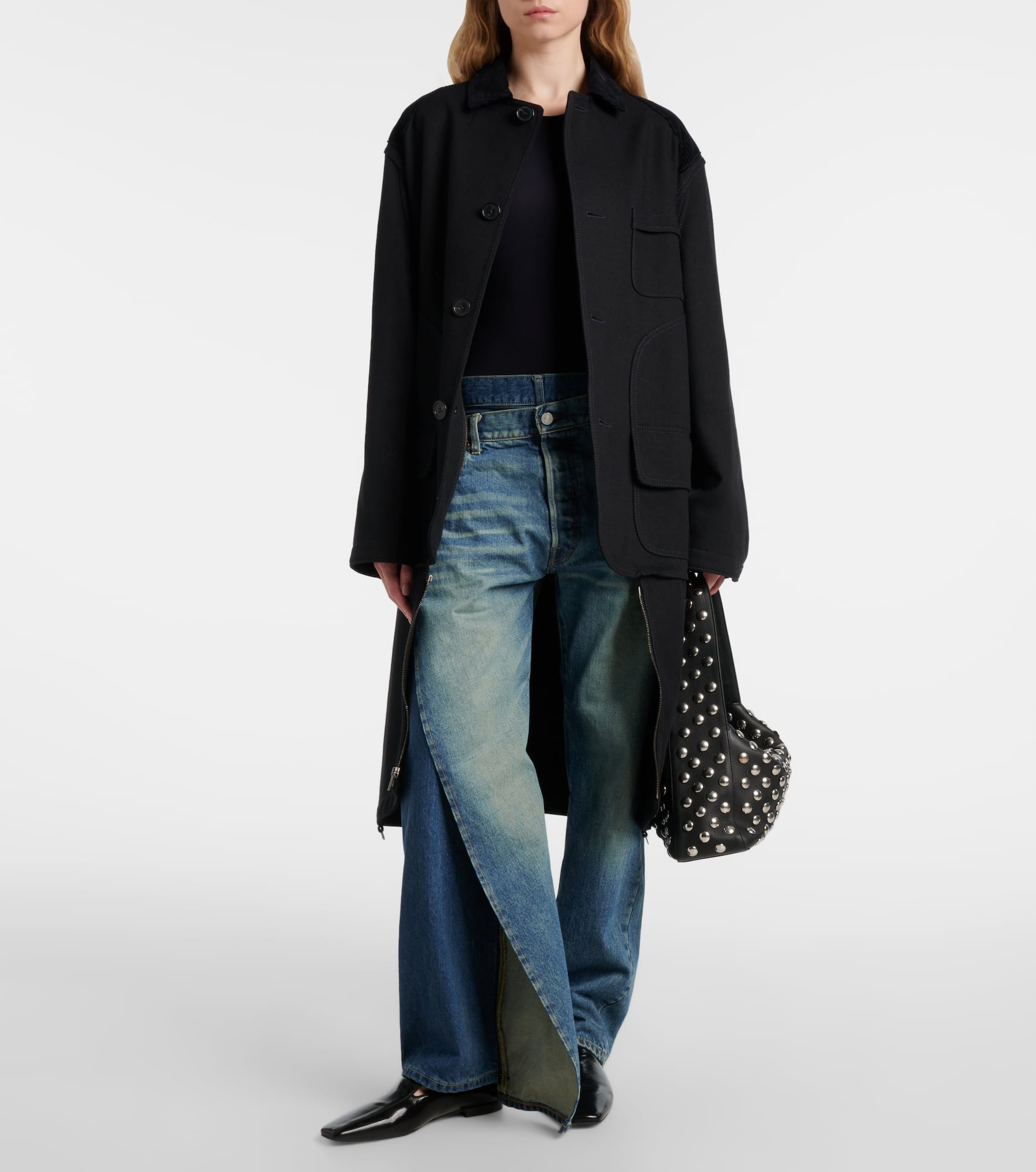 Asymmetric straight jeans - 2