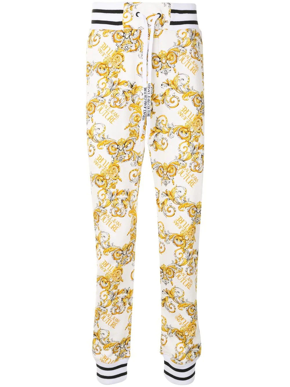 logo baroque-print track pants - 1