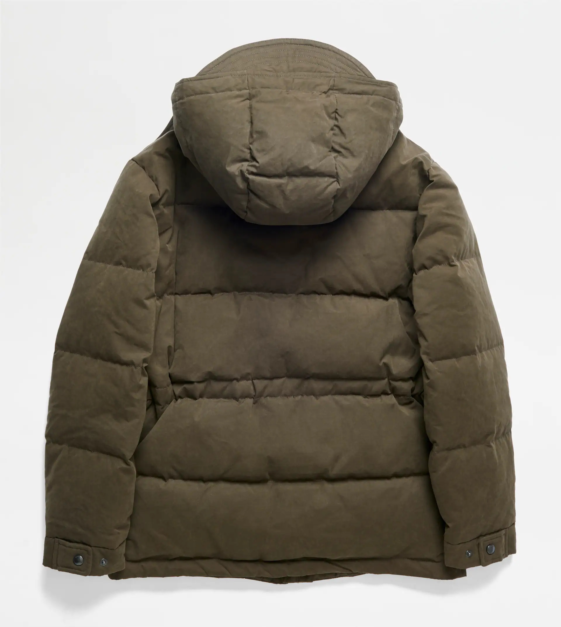 HOODED DOWN JACKET - BROWN - 7