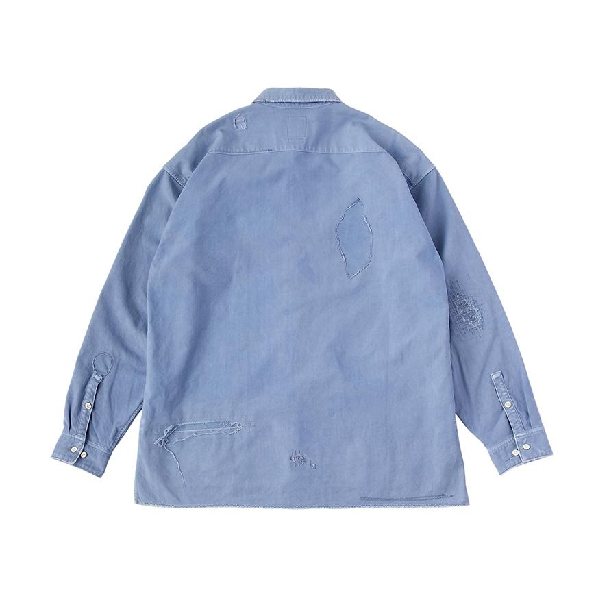 TRAVAIL SHIRT L/S CRASH BLUE - 2