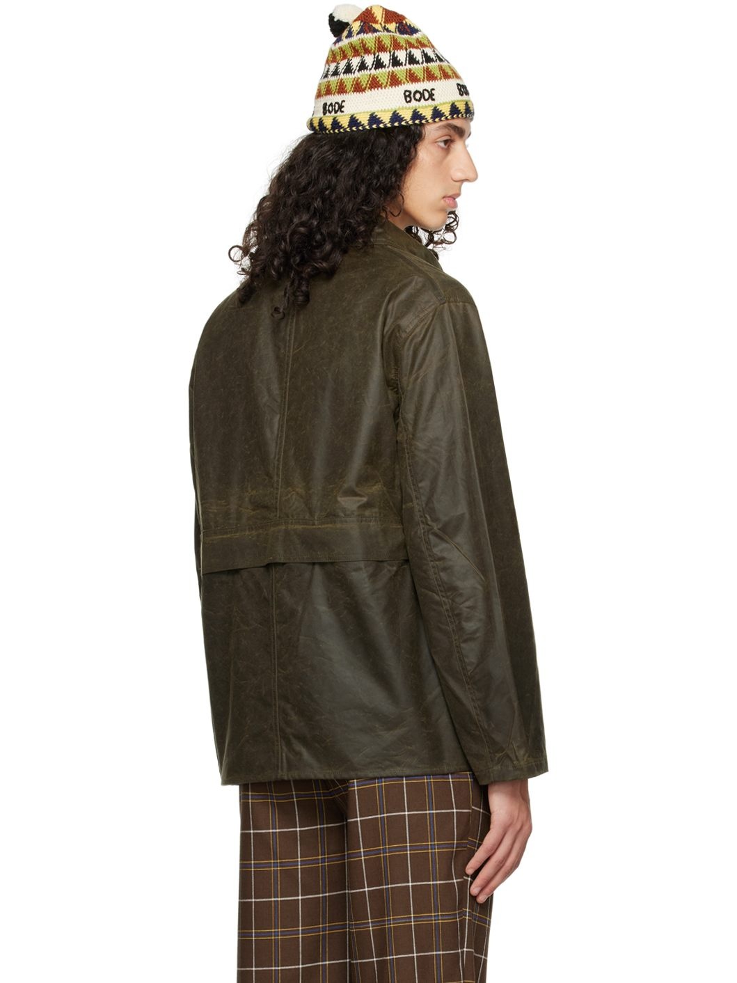 Khaki Waxed Jacket - 3