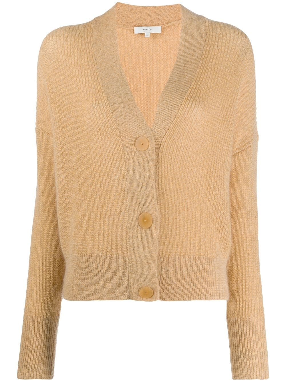 v-neck buttoned cardigan - 1