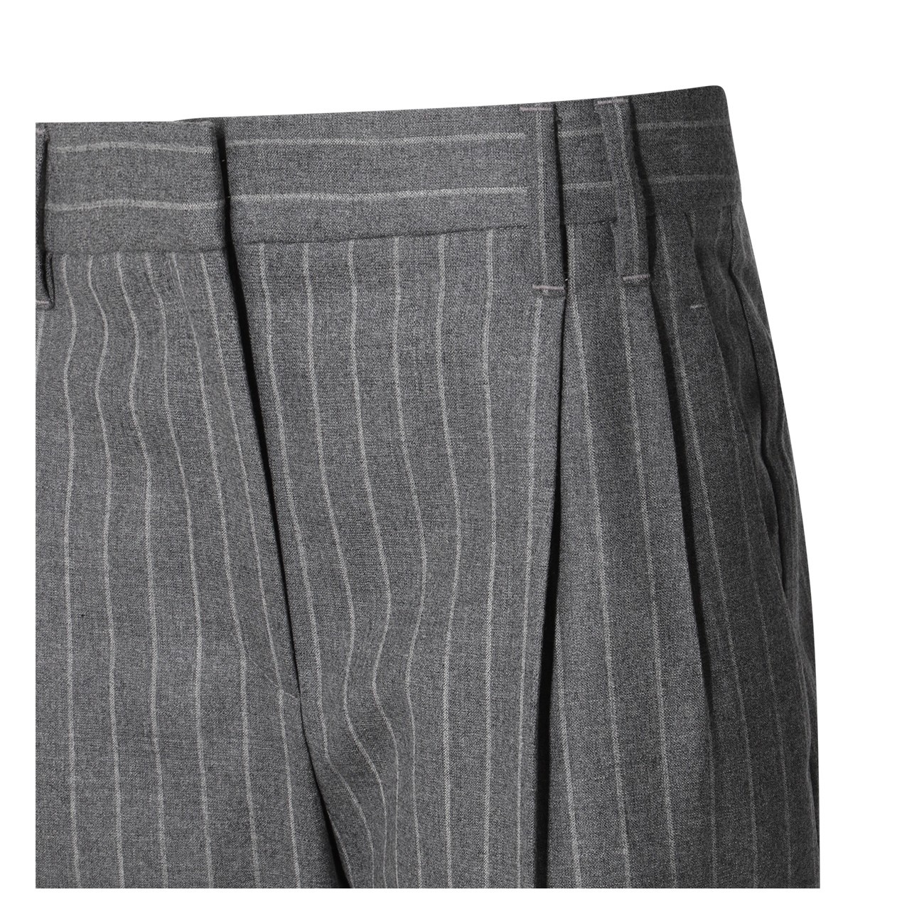 grey wool pants - 3