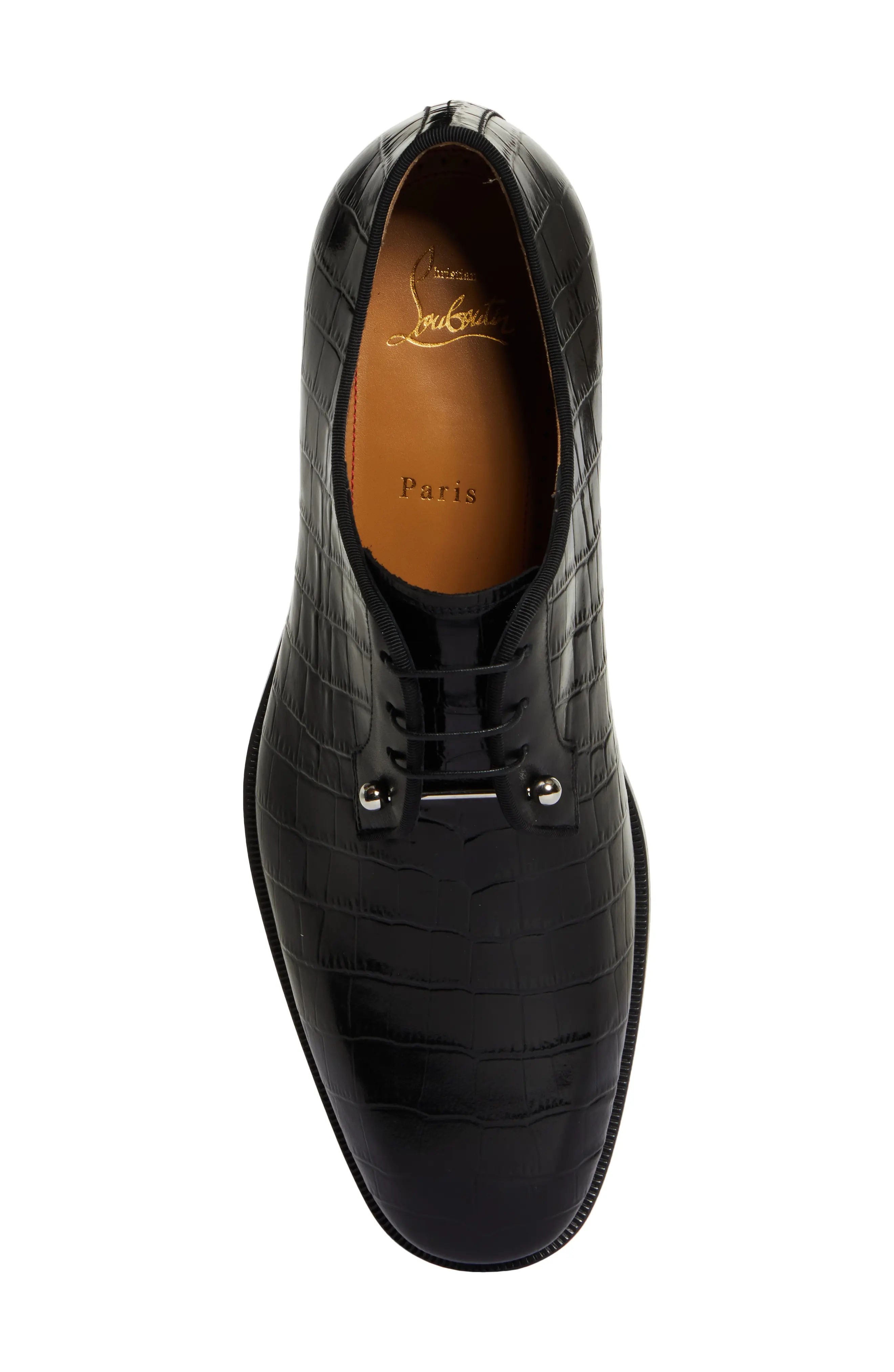 Chambeliss Croc Embossed Derby - 5