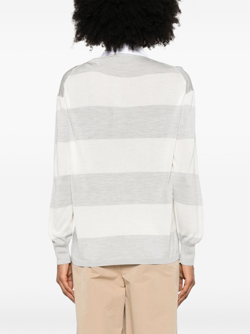 striped polo top - 4