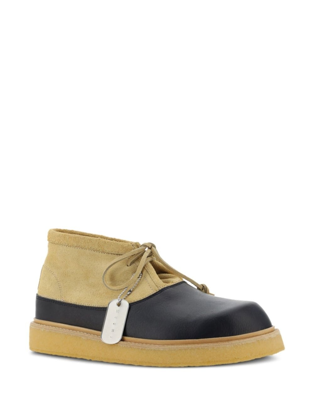 logo-tag leather ankle boots - 2