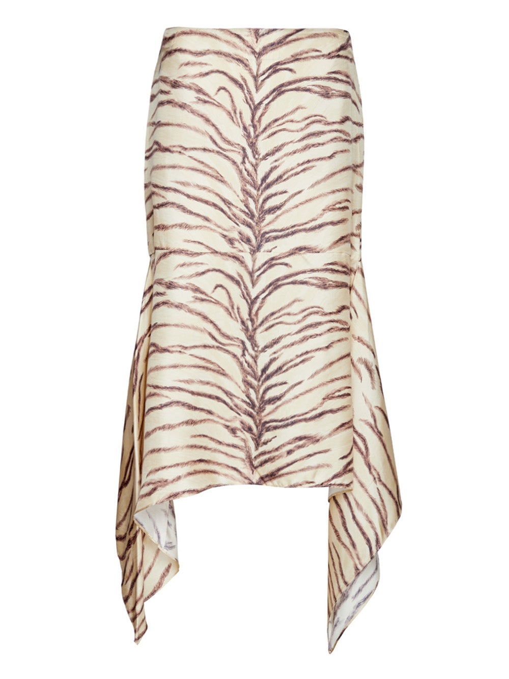Stella McCartney Tiger Print Asymmetric Skirt | club21