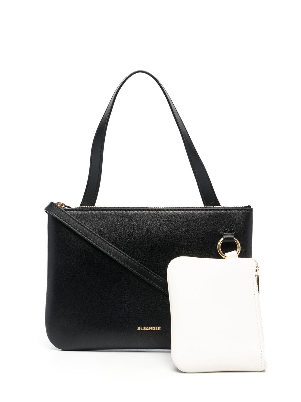 nappa-leather logo-print bag - 1