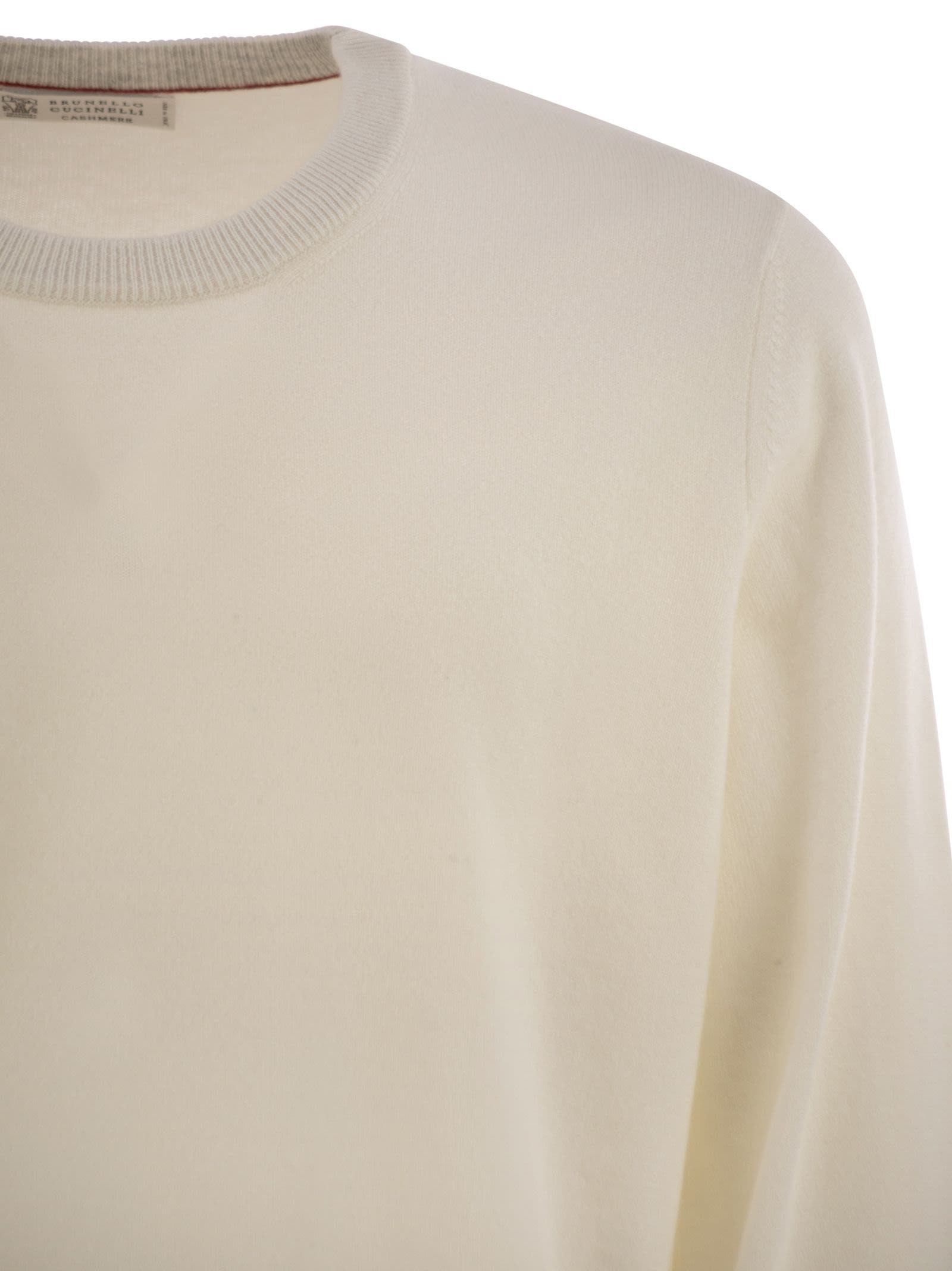 Brunello Cucinelli Men Pure Cashmere Crew-Neck Sweater - 4