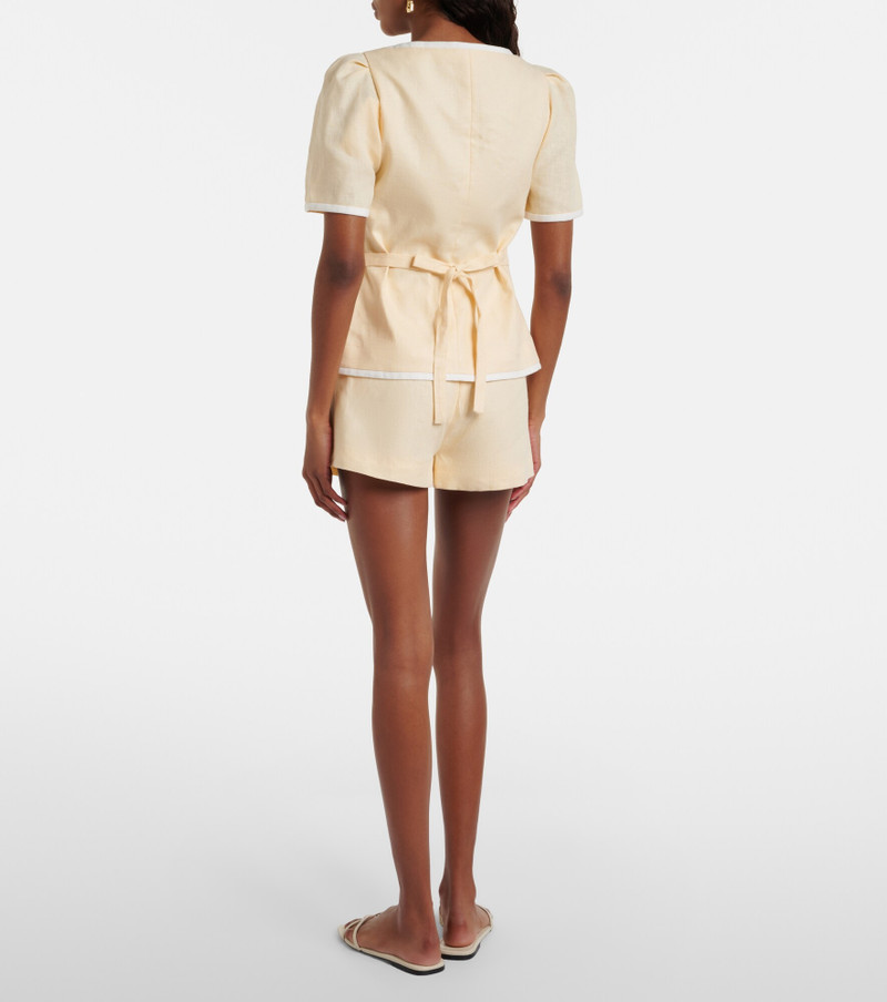 Lila linen shorts 3