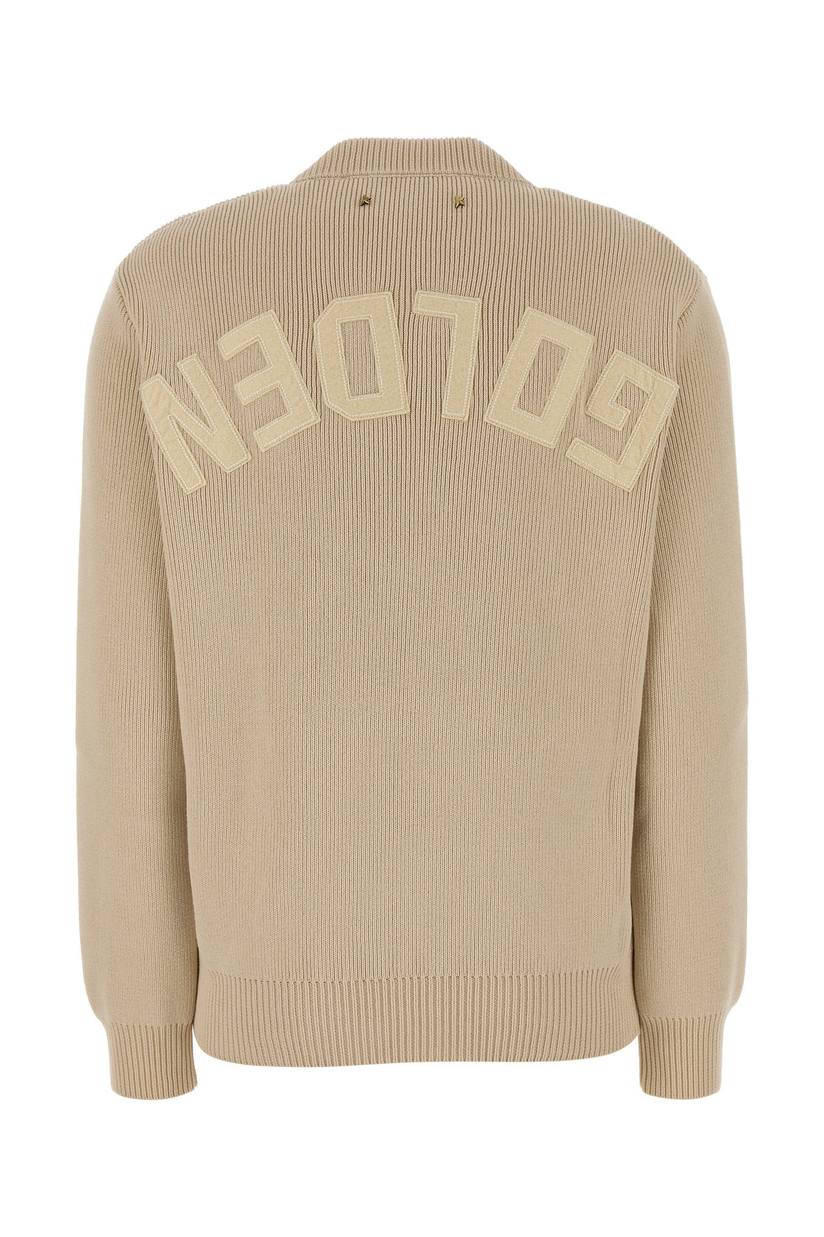 Beige stretch cotton blend Dany sweater - 2