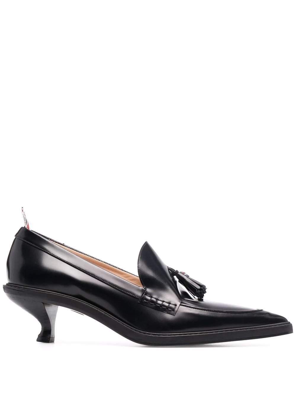 tassel-detail pointed loafers - 1