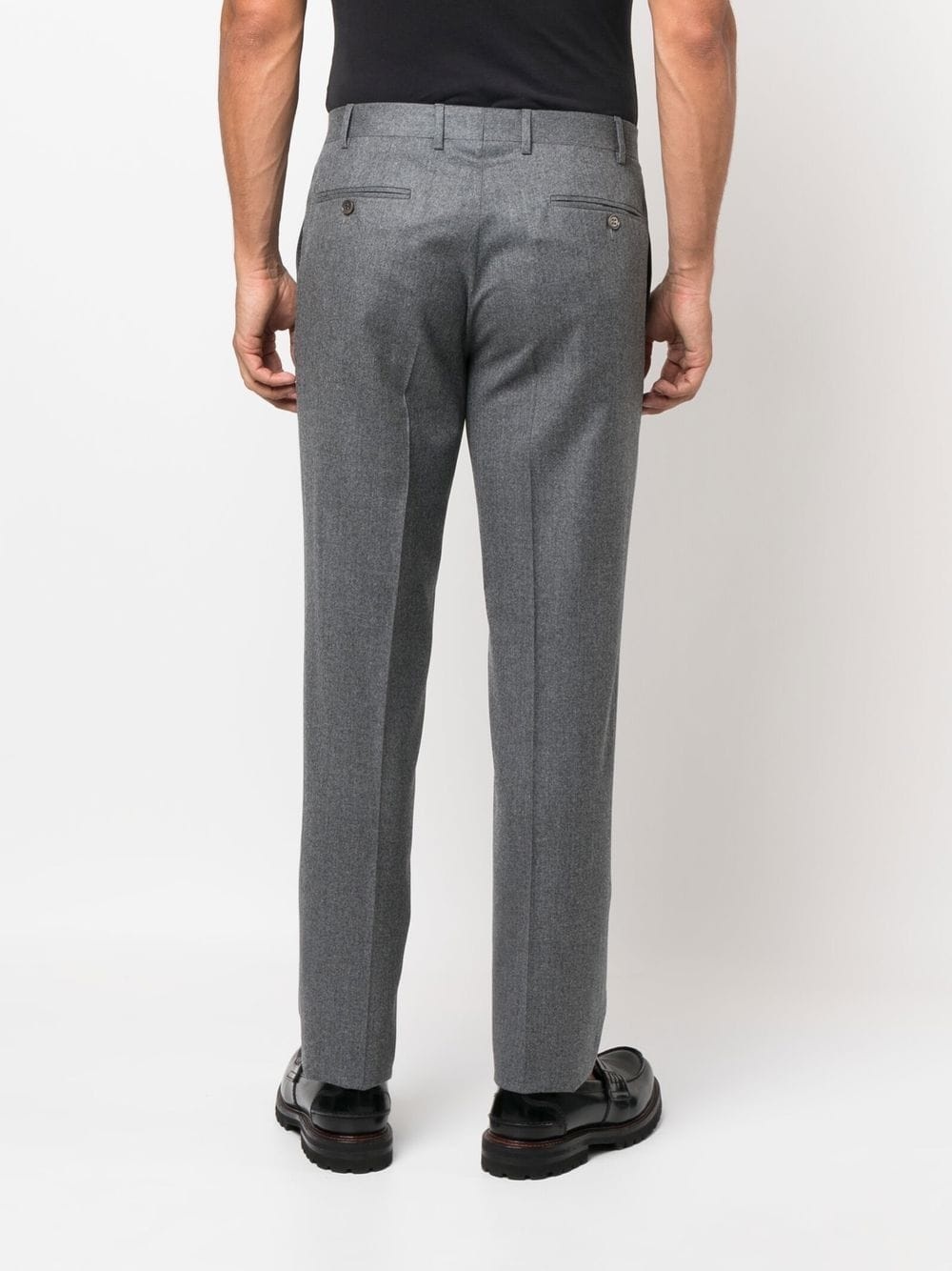 straight-leg tailored trousers - 4