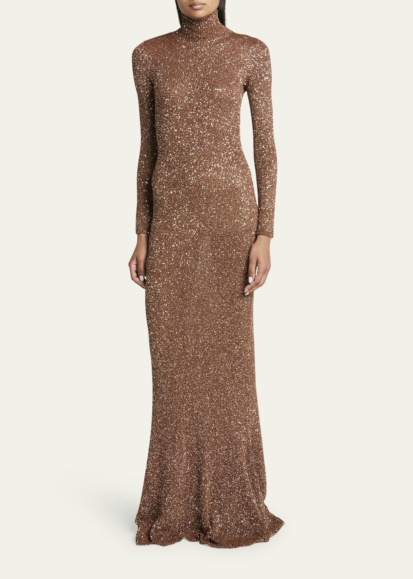 【 BALENCIAGA 】 Maxi ドレス Maxi Dress in Brown BALENCIAGA Women's Maxi Dress in Brown | REVERSIBLE