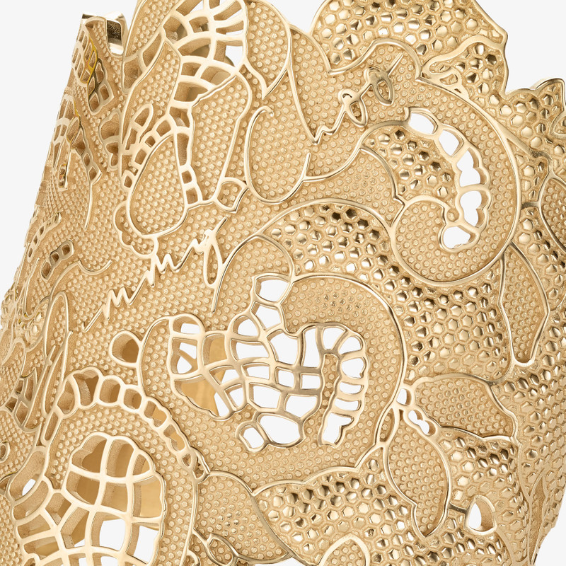 Lace Cut-Out Cuff Gold Metal Lace Cuff Bracelet 3