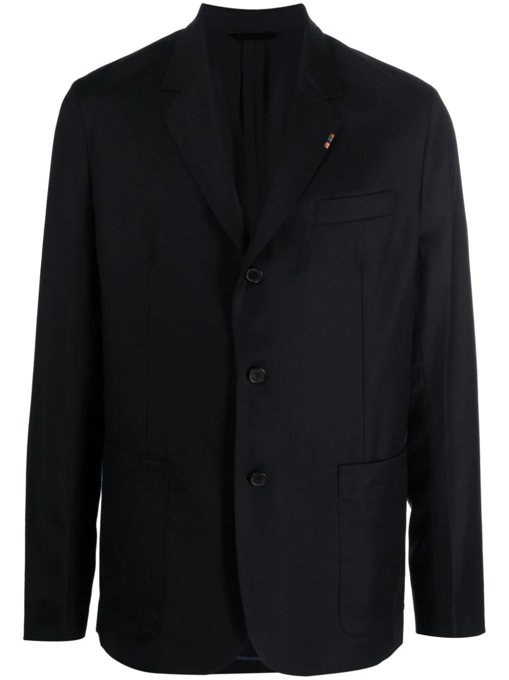 notched-lapels single-breasted blazer - 1