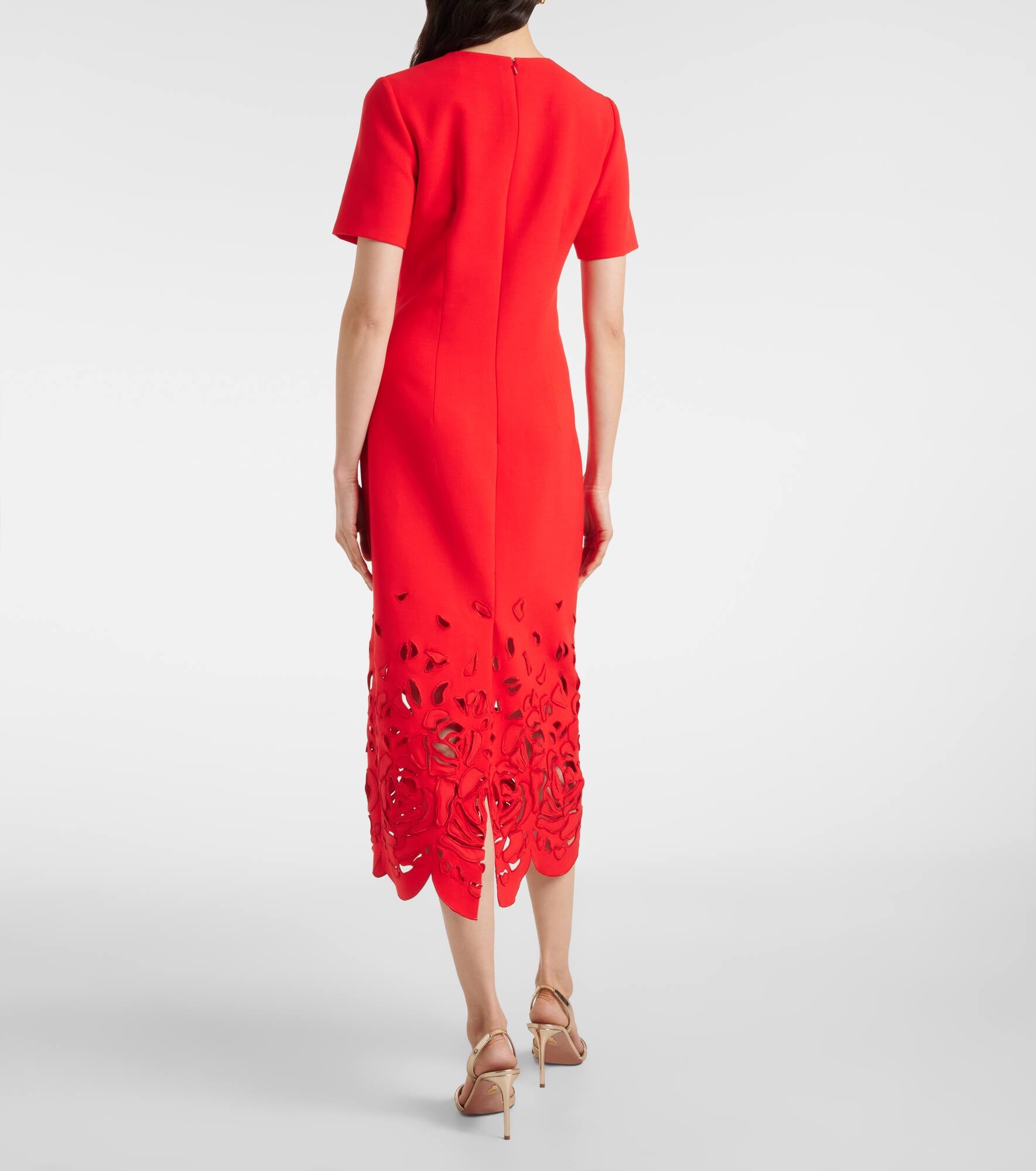 Floral cutout cocktail dress - 3