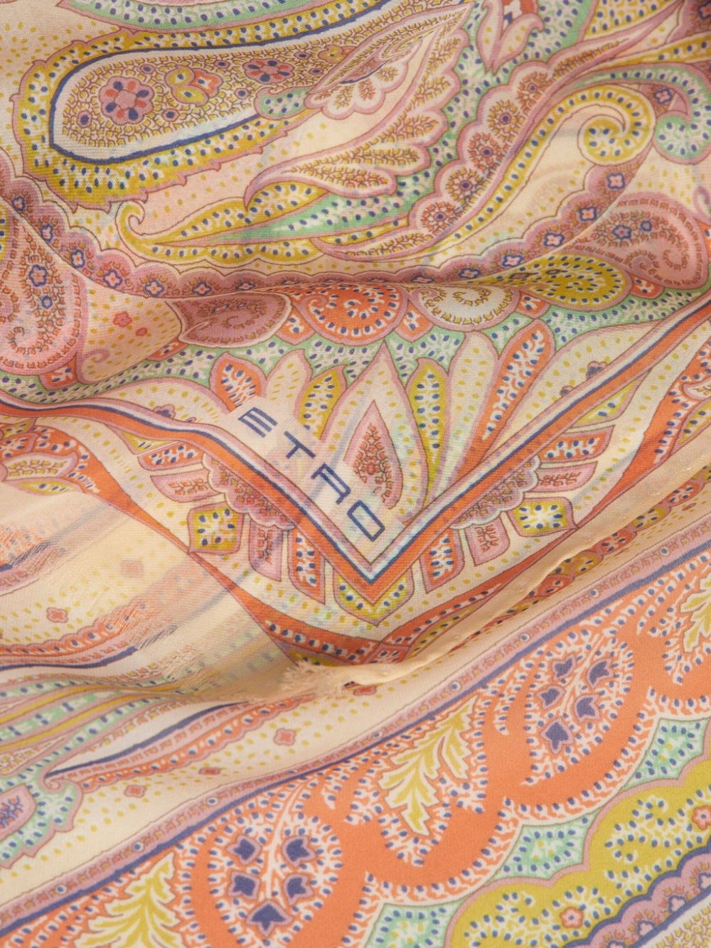 printed silk scarf - 3