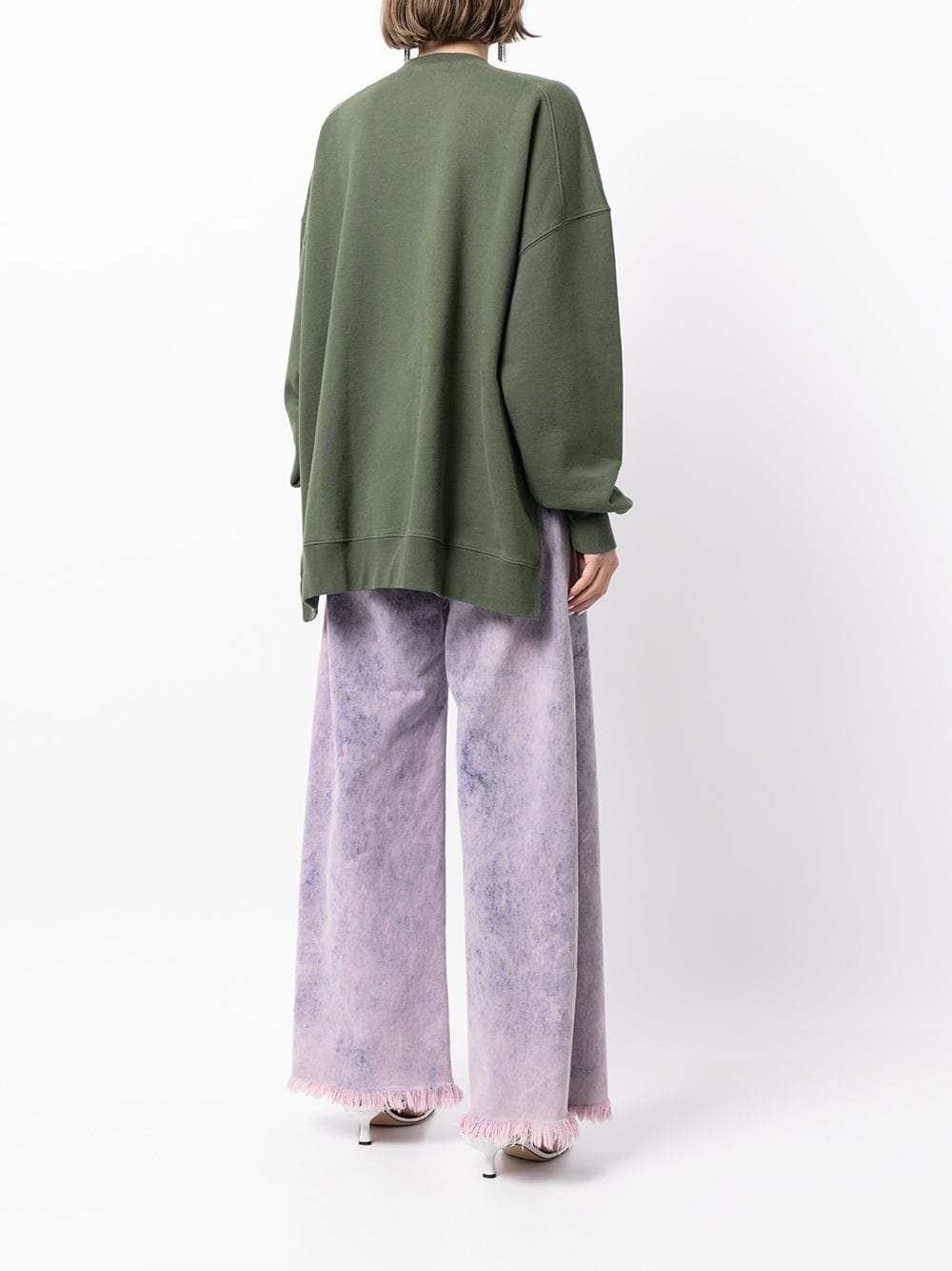 multi-cord crew-neck sweatshirt - 4