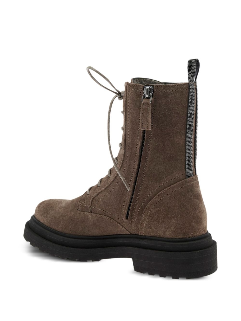 lace-up combat boots - 3