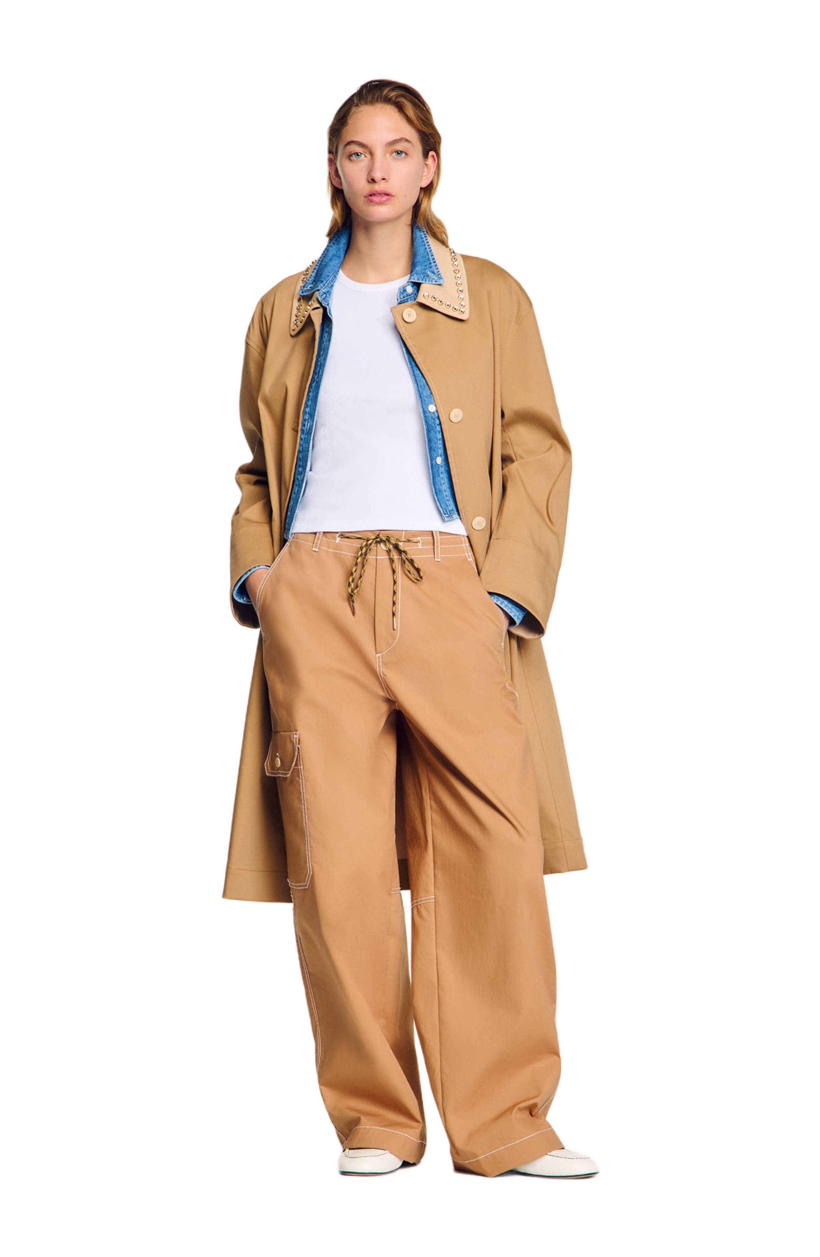 SANDRO Cargo trousers in Camel at Nordstrom - 6