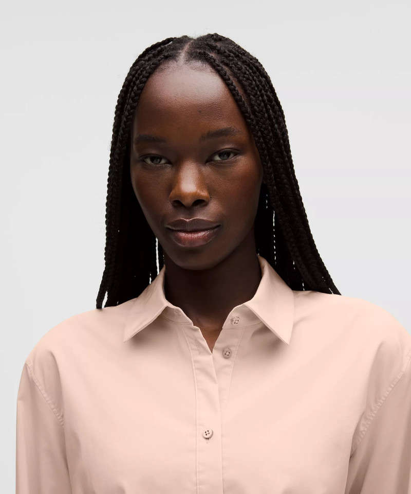 Cropped Poplin Button-Up Top 4