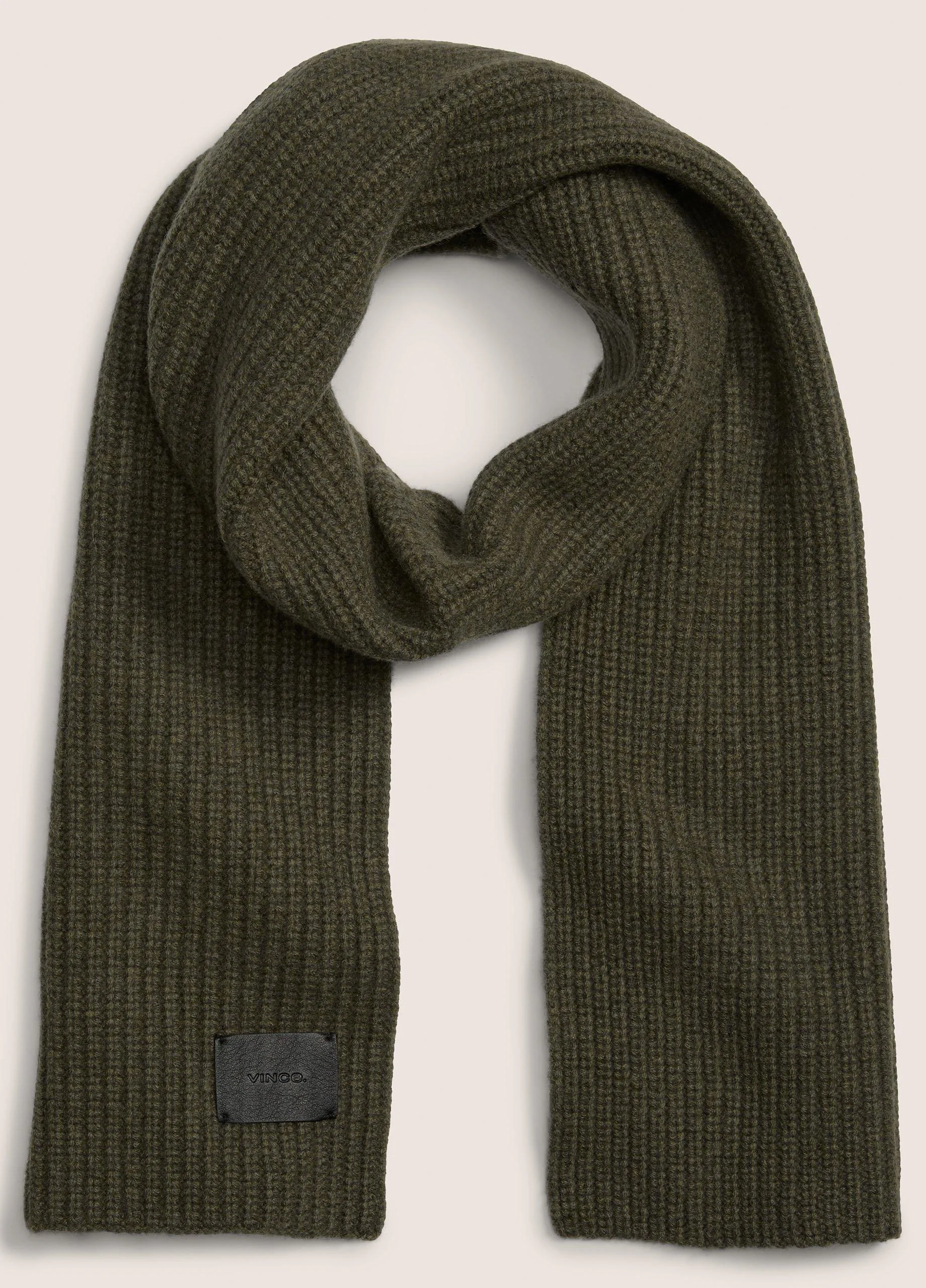 Cashmere Shaker-Stitch Scarf - 1