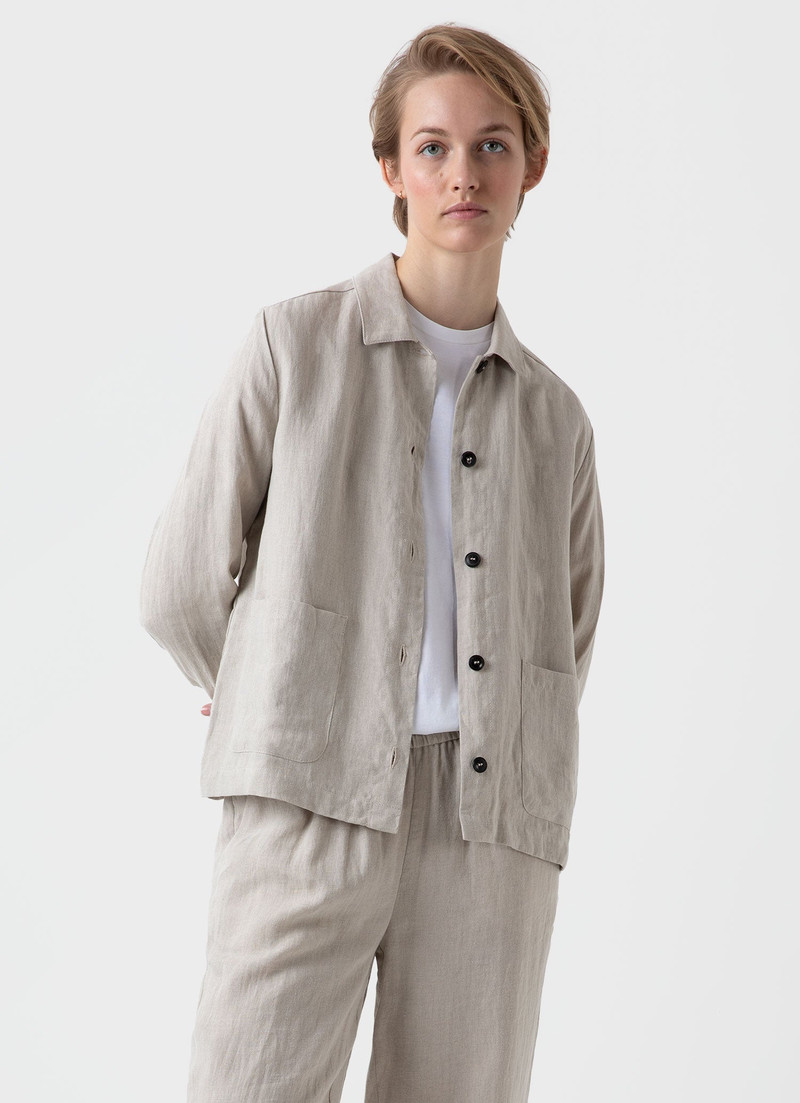 Sunspel Linen Twin Pocket Jacket outlook