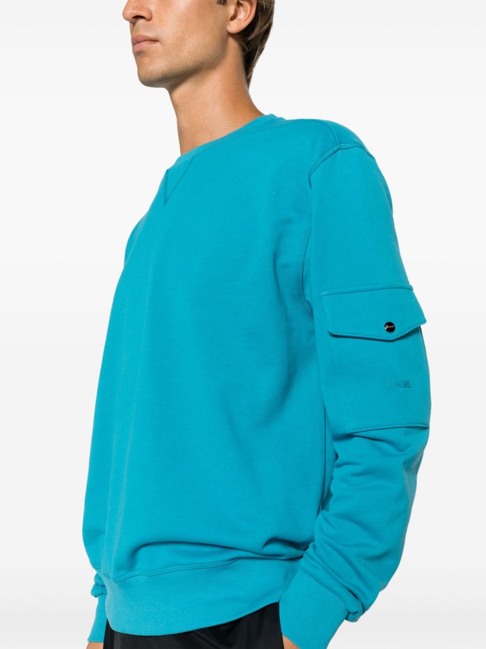 crew-neck cotton sweatshirt - 5