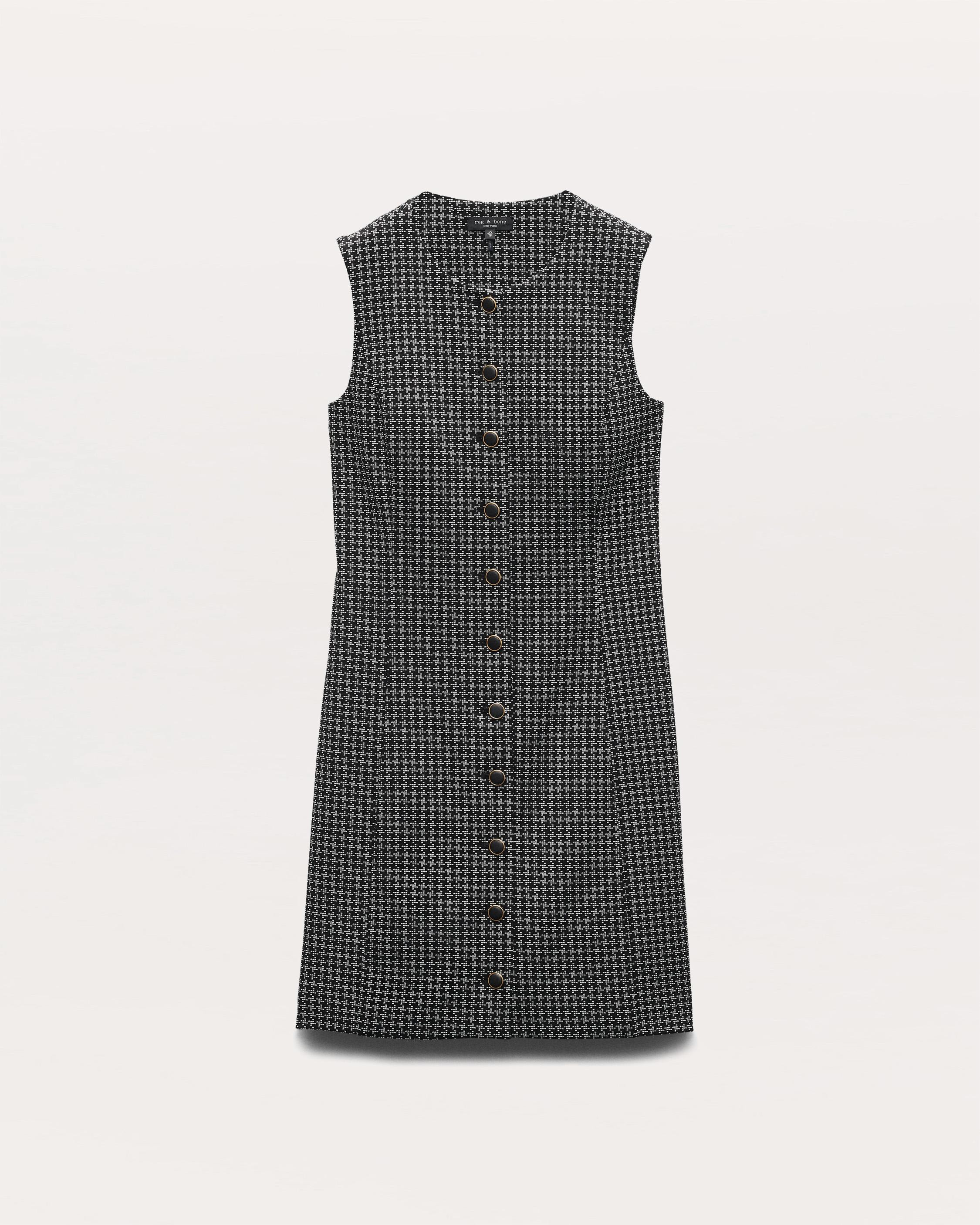 Irina Houndstooth Ponte Mini Dress - 1