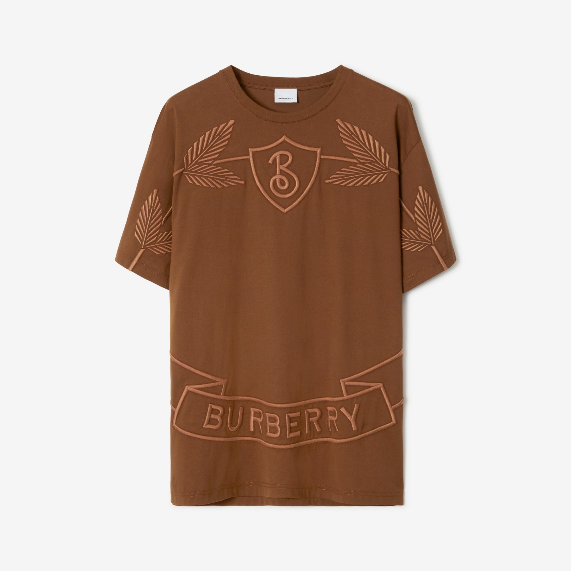 Oak Leaf Crest Cotton T-shirt - 1